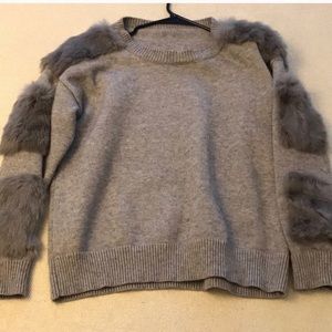 Genuine rabbit fur sweater